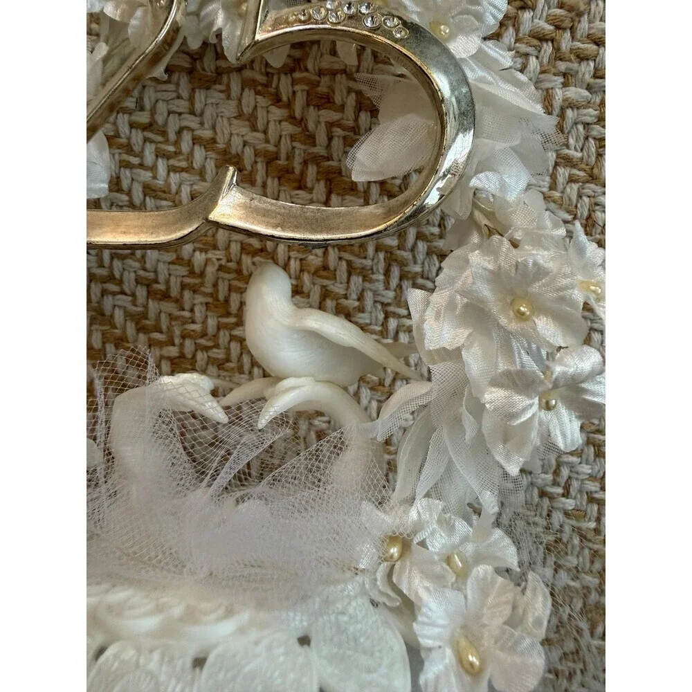 Vintage 25th anniversary cake topper